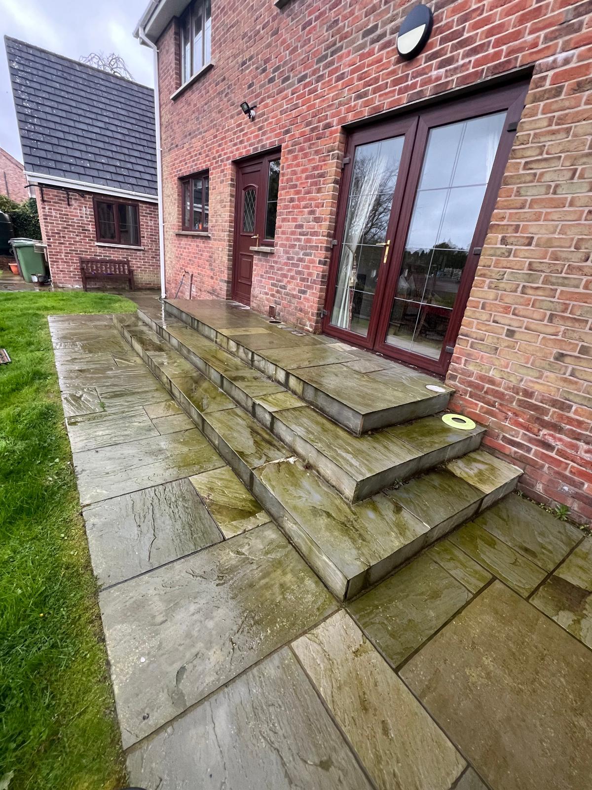 Pressure washing results