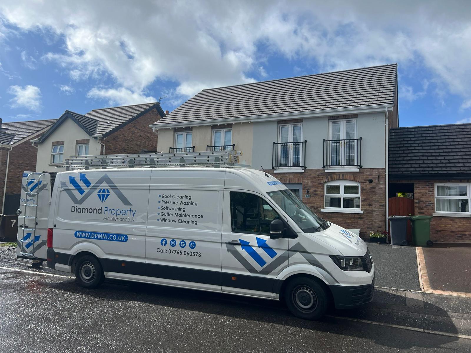 Roof cleaning results