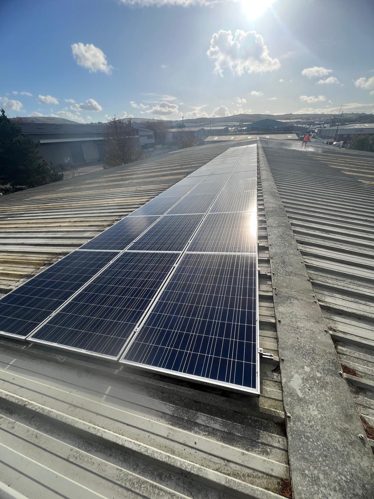 Solar panel cleaning